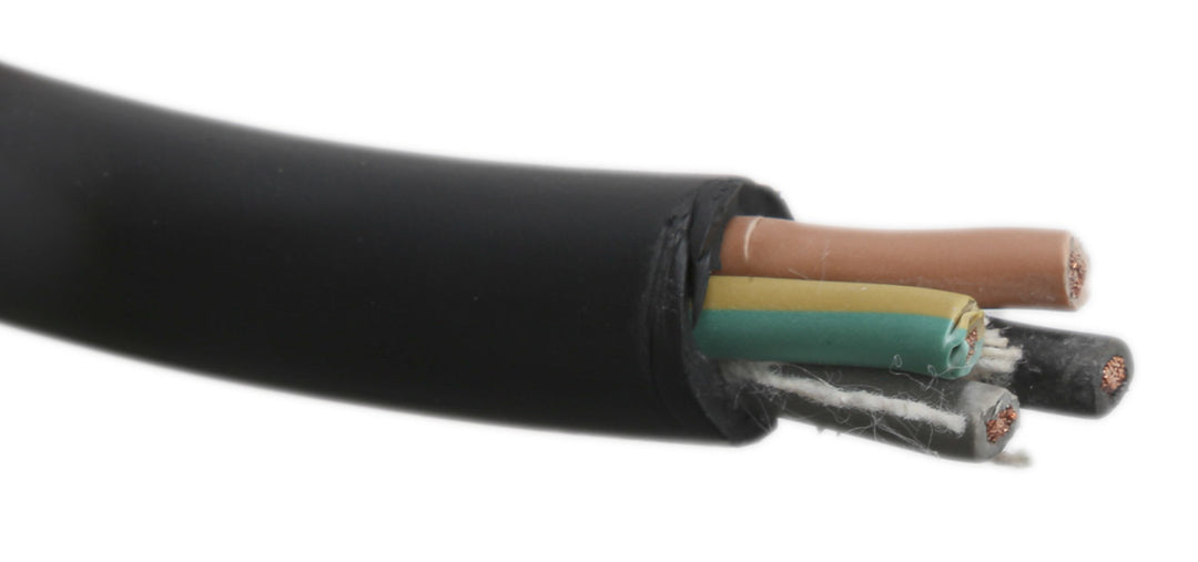 TieDex UK 4 Core Power Cable, Black 4mm² 60 °C, 50 m CPE