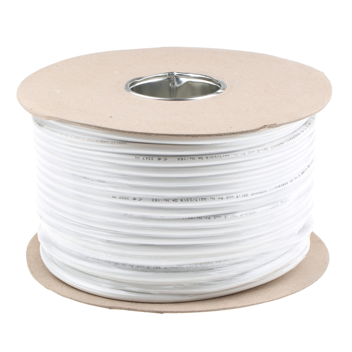 TieDex UK 3 Core Power Cable, White 1.5mm² 70 °C, 100 m Polyvinyl Chloride