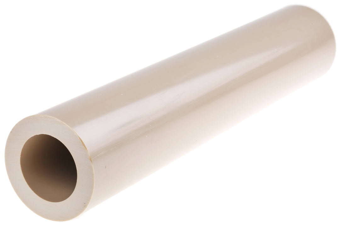 TieDex UK Beige Polyetheretherketone Round PEEK Tubing, 300 mm x 56 mm OD x 40 mm ID