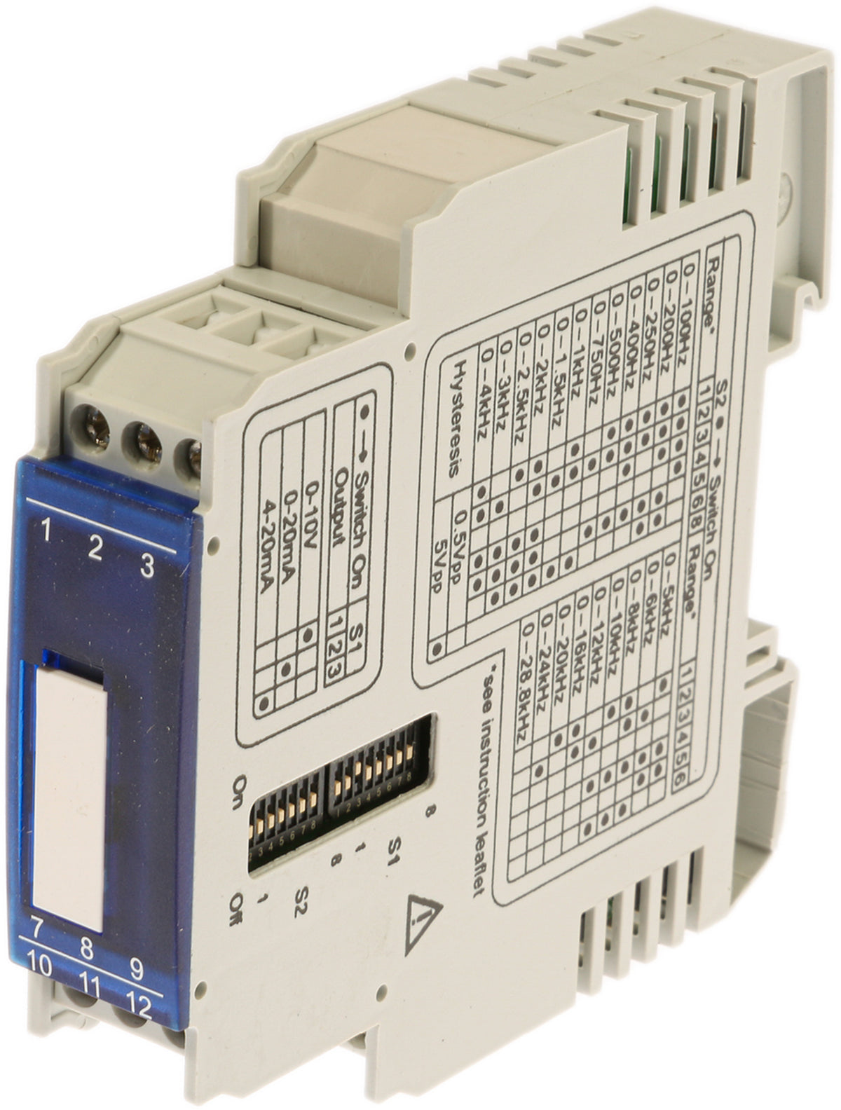 TieDex UK Signal Conditioner, Frequency Input, Current/Voltage Output, 19.2 V ac, 28.8 V ac, 16.8V dc, 30 V dc Supply