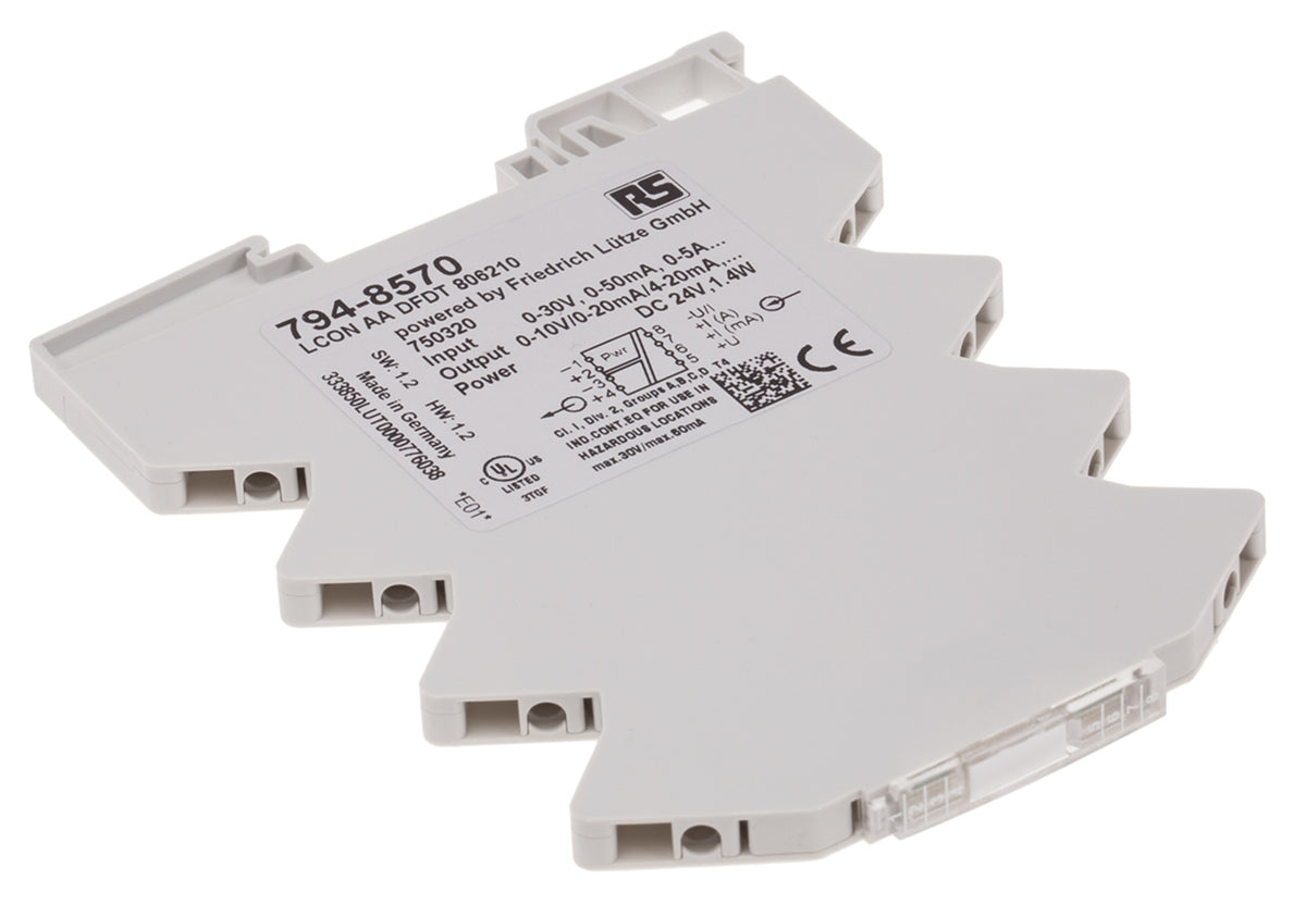 TieDex UK Signal Conditioner, Current/Voltage Input, Current/Voltage Output, 16.8V, 30 V Supply