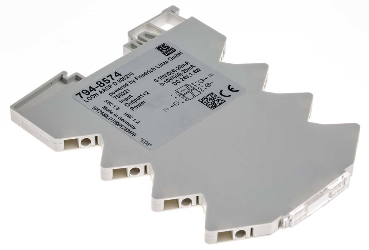 TieDex UK Signal Conditioner, Current/Voltage Input, Current/Voltage Output, 16.8V, 30 V Supply
