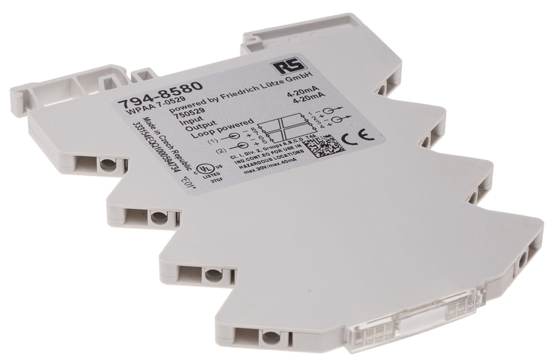 TieDex UK Signal Conditioner, Current Input, Current Output, Groups A, C, B, Div 2, D, Class I