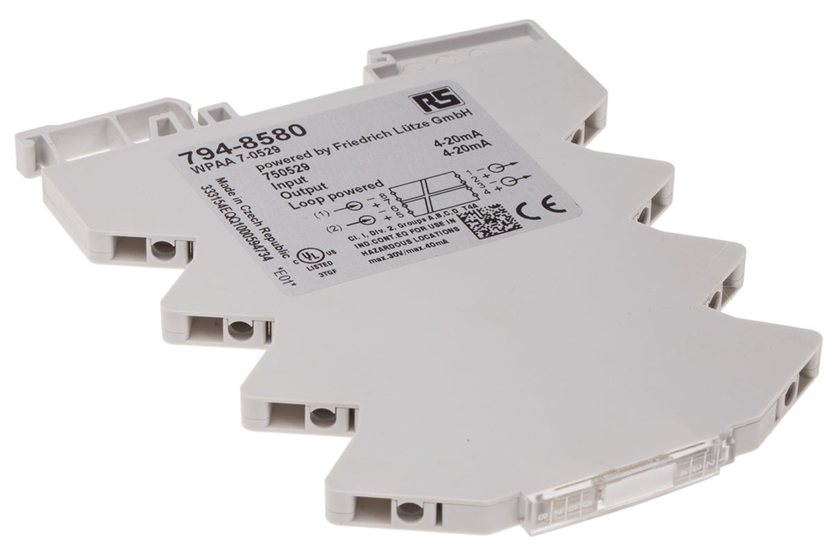 TieDex UK Signal Conditioner, Current Input, Current Output, Groups A, C, B, Div 2, D, Class I