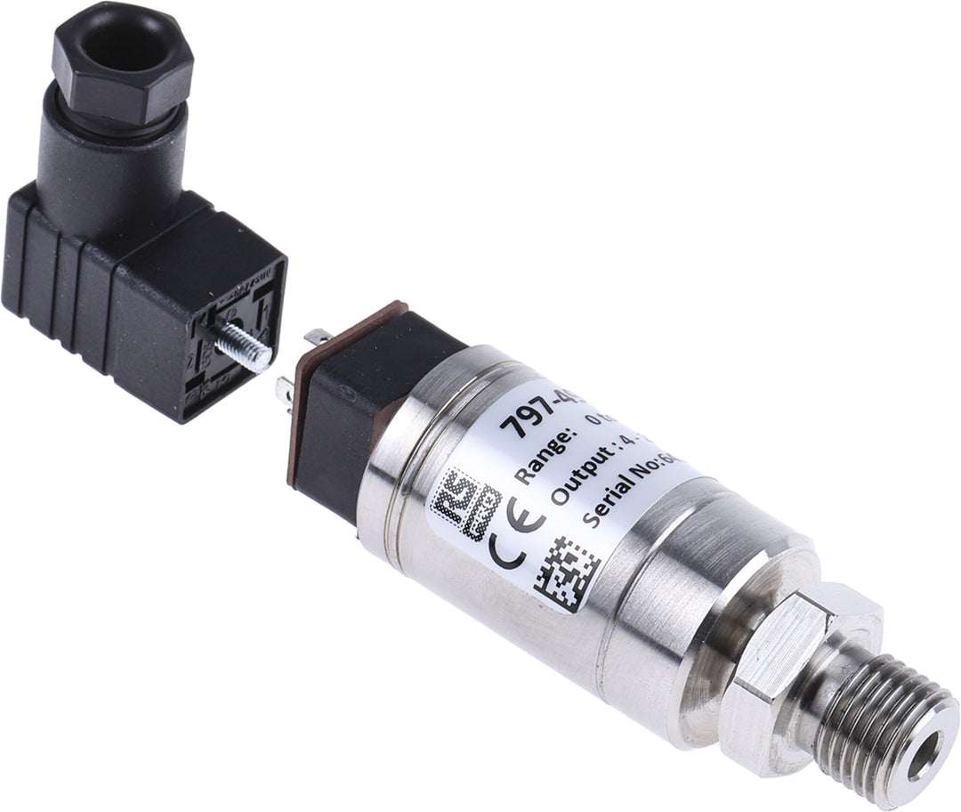 TieDex UK Pressure Sensor, Current Output 0 bar 250 bar, Gauge Reading