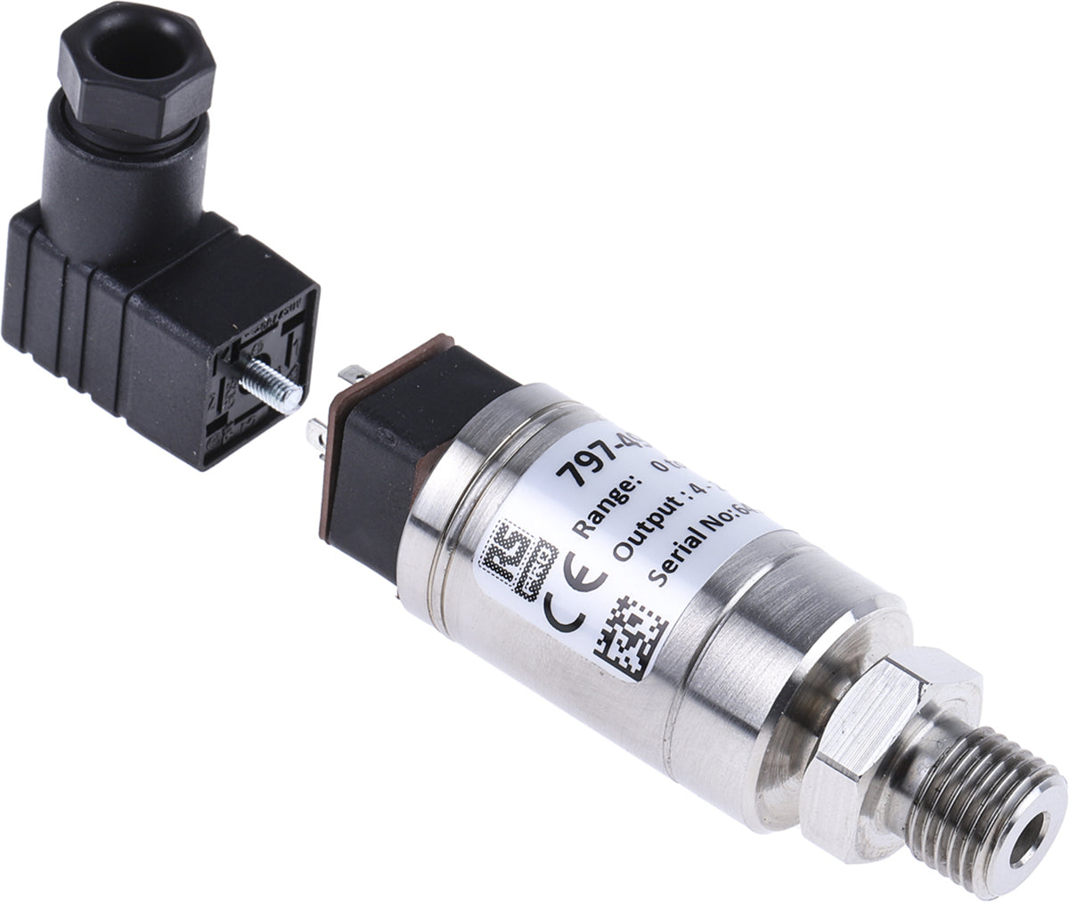TieDex UK Pressure Sensor, Current Output 0 bar 250 bar, Gauge Reading