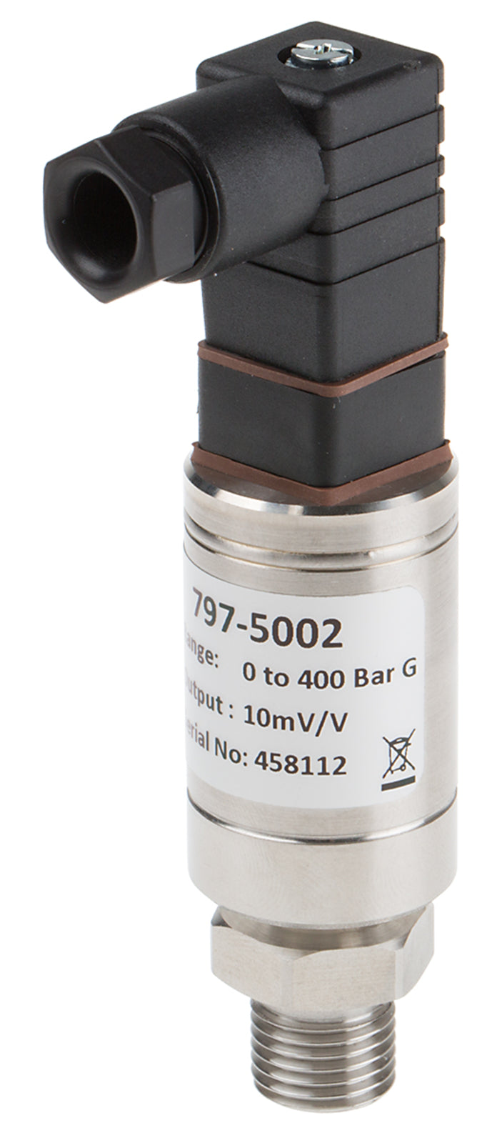 TieDex UK Pressure Sensor, Voltage Output 0 bar 400 bar, Gauge Reading