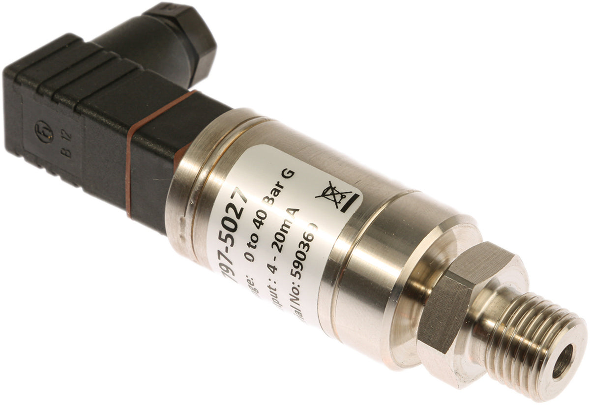 TieDex UK Pressure Sensor, Current Output 0 bar 40 bar, Gauge Reading