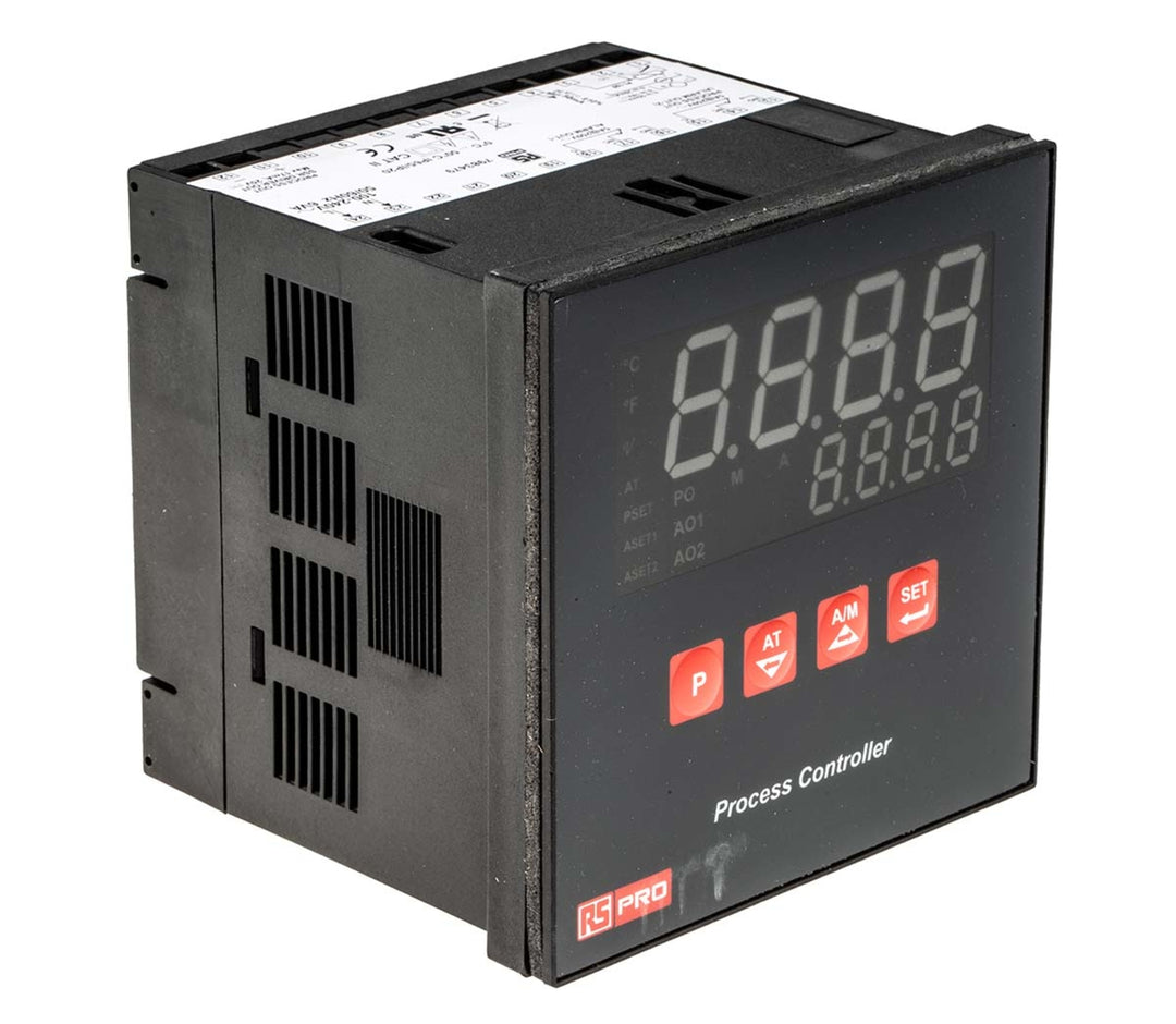 TieDex UK Panel Mount PID Temperature Controller, 3 Output Relay, SSR 240V ac On-Off