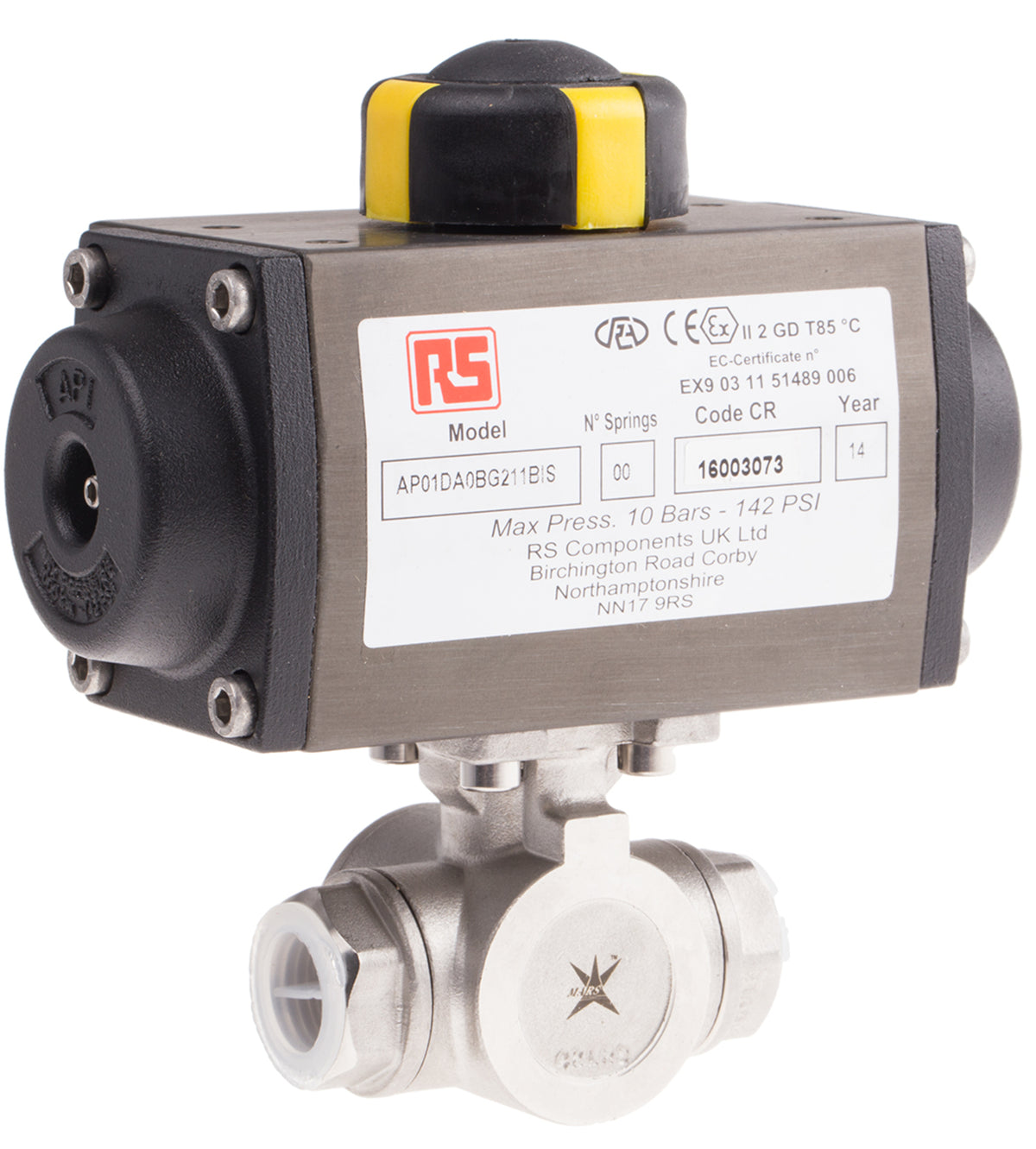 TieDex UK Pneumatic Actuated Valve, 1000 psi