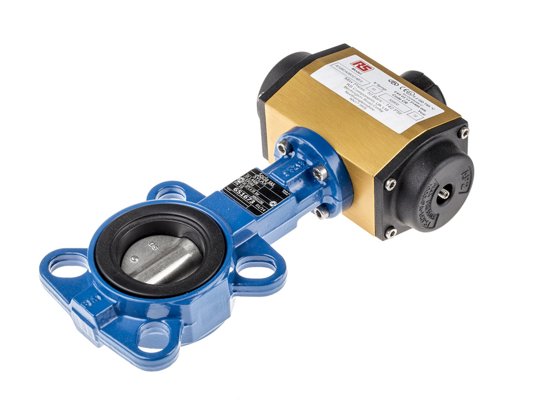 TieDex UK Butterfly type Pneumatic Actuated Valve, 16 bar