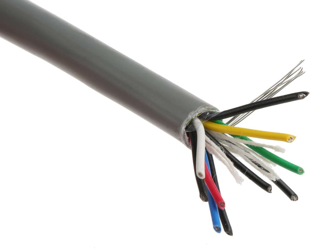TieDex UK Data Cable 5 Pairs 10 Cores 0.2 mm² 100 m Grey Sheath Polyvinyl Chloride