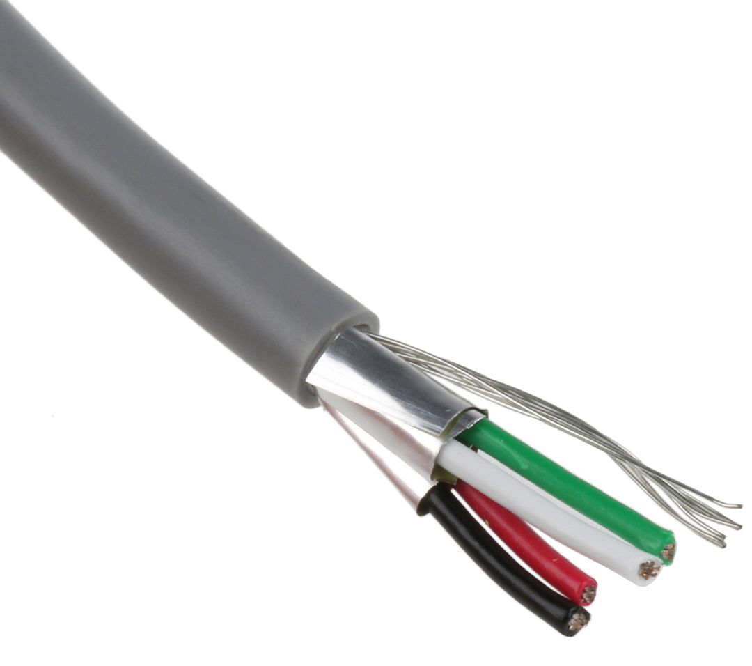 TieDex UK Data Cable 2 Pairs 4 Cores 0.34 mm² 100 m Grey Sheath Polyvinyl Chloride