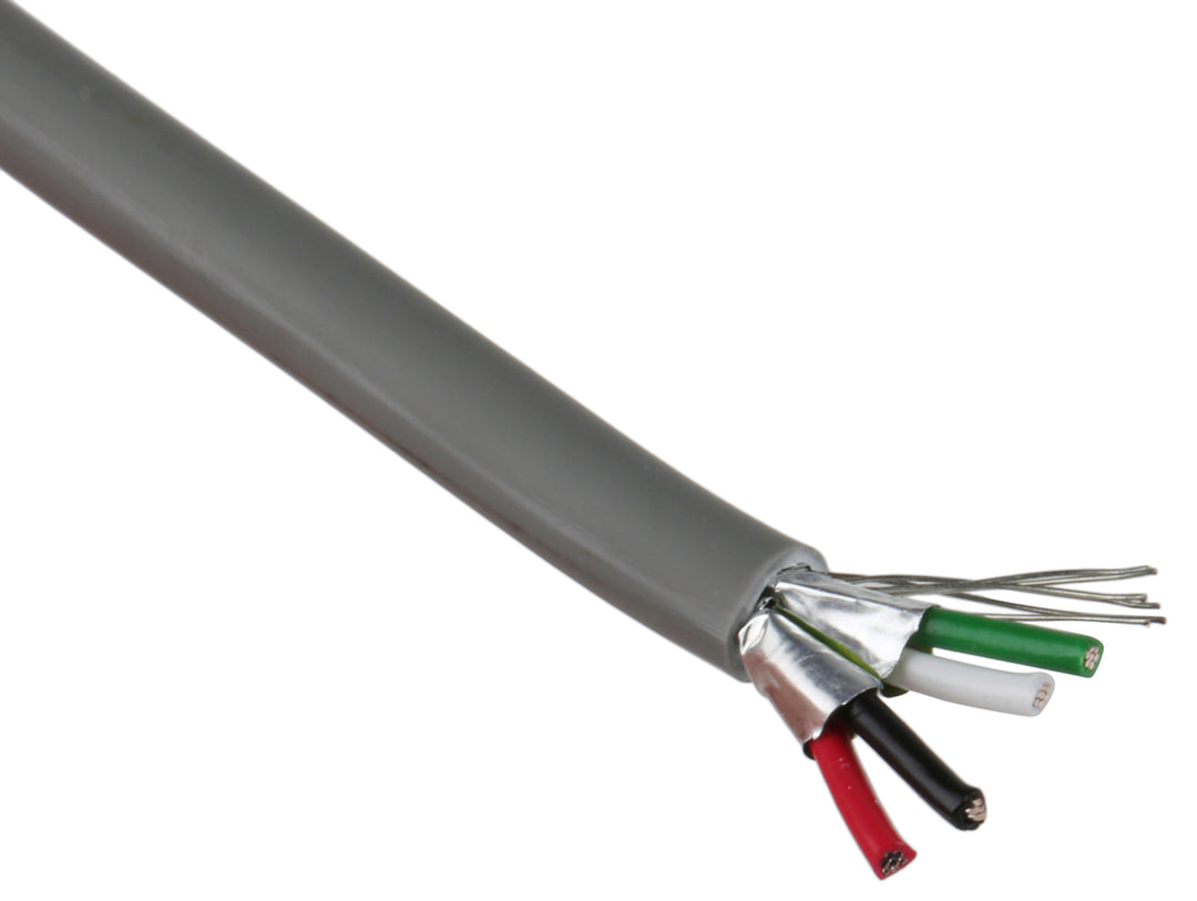 TieDex UK Data Cable 2 Pairs 4 Cores 0.76 mm² 100 m Grey Sheath Low Smoke Zero Halogen