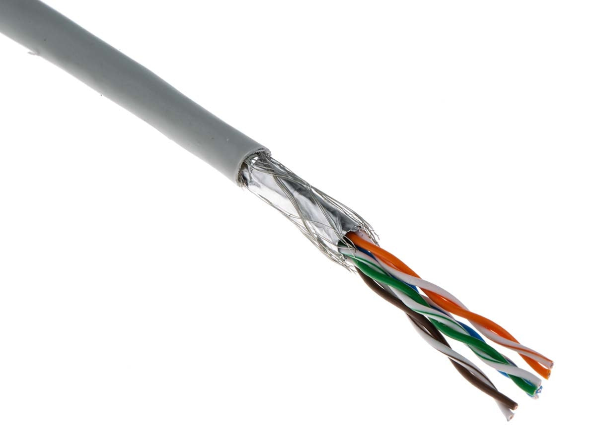 TieDex UK Cat5e Ethernet Cable, 305 m, Grey, S/UTP PVC