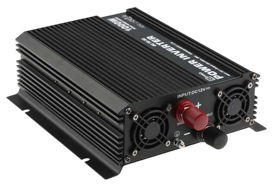 TieDex UK 1000W Power Inverter, 12V dc Input, 230V ac Output