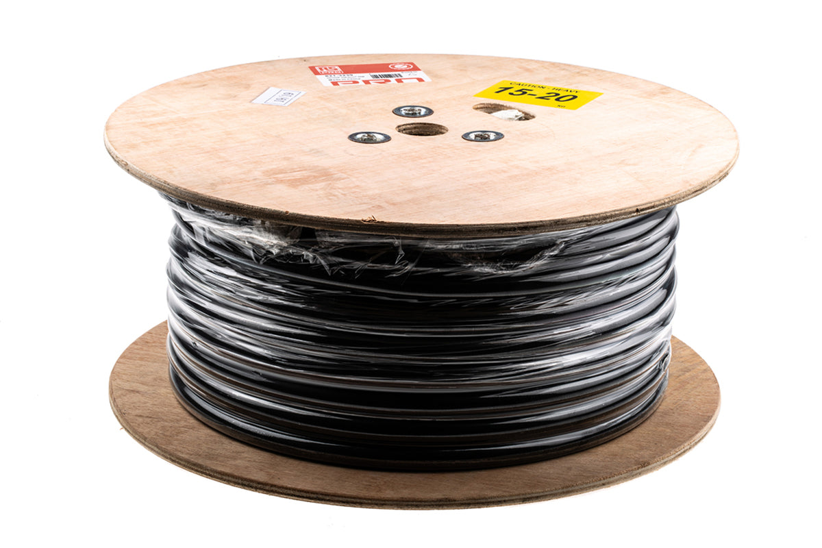 TieDex UK 3 Core Power Cable, Black 6mm² 60 °C, 50 m CPE