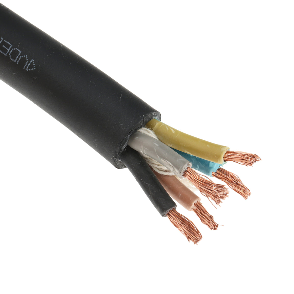 TieDex UK 5 Core Power Cable, Black 4mm² 60 °C, 50 m CPE