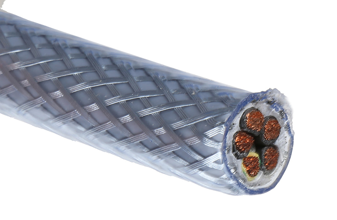 TieDex UK Control Cable, 5 Cores 6mm² 9 AWG, Screened, 50 m, Transparent Polyvinyl Chloride Sheath