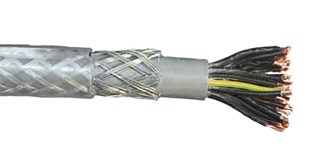 TieDex UK Control Cable, 18 Cores 0.75mm² 18 AWG, Screened, 50 m, Transparent Polyvinyl Chloride Sheath