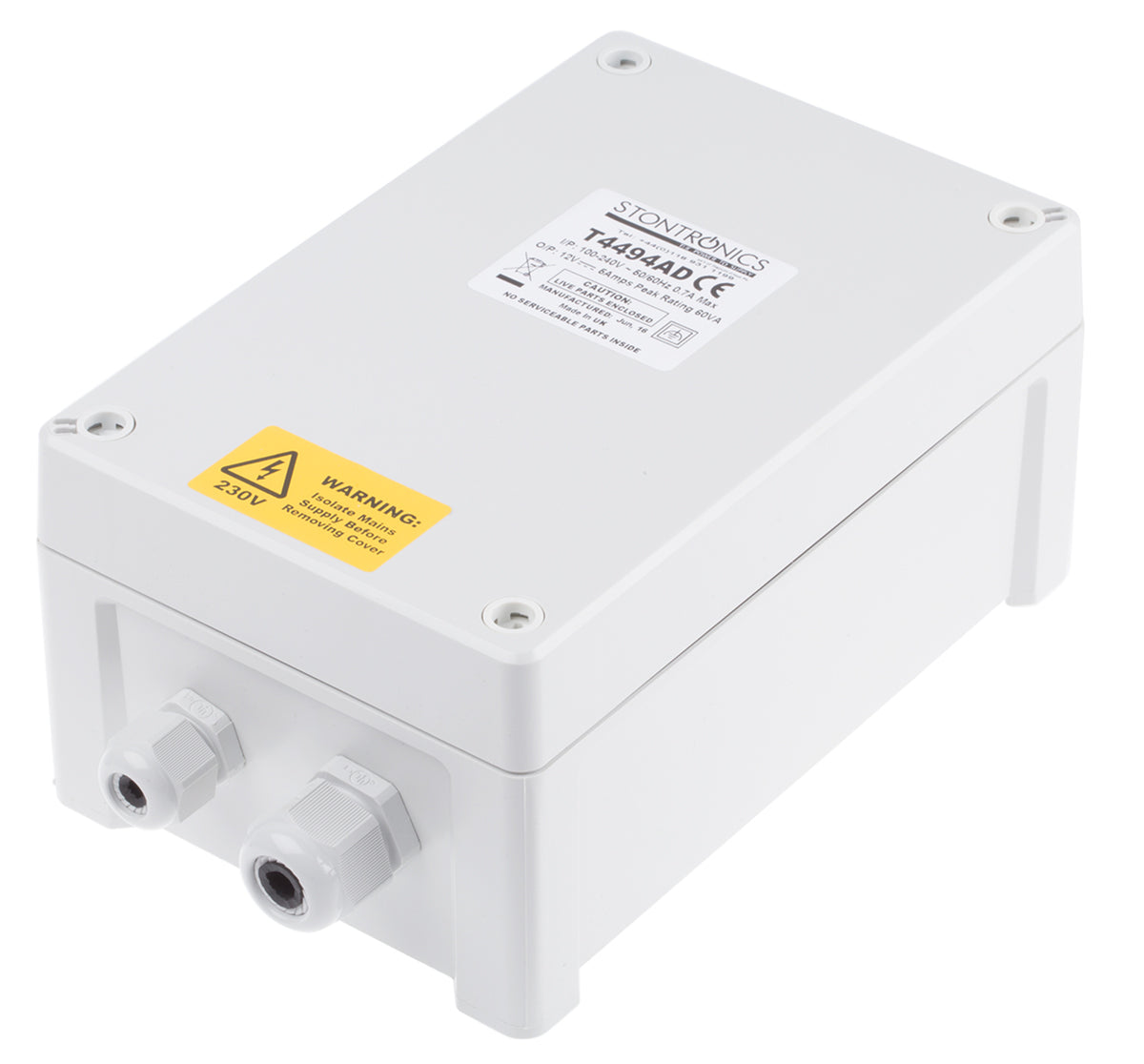 TieDex UK Switching Power Supply 12V dc, 60 W 240V ac