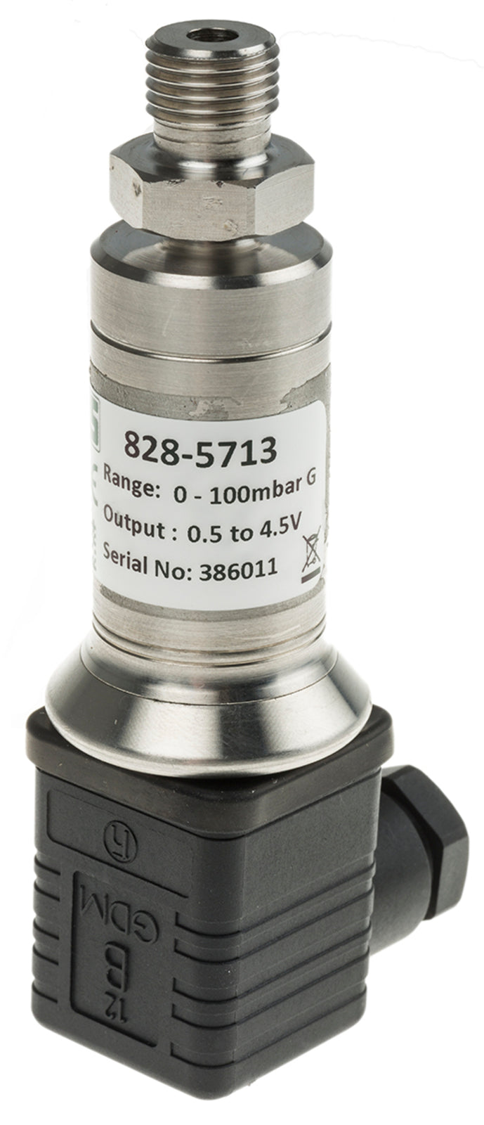 TieDex UK Pressure Sensor, 0.5/4.5 V Output 0 bar 0.1 bar, Gauge Reading