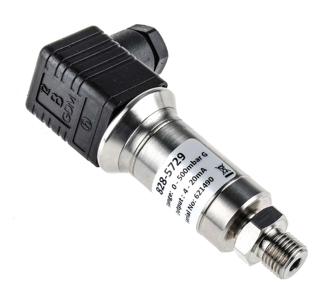 TieDex UK Pressure Sensor, Current Output 0 bar 0.5 bar, Relative Reading