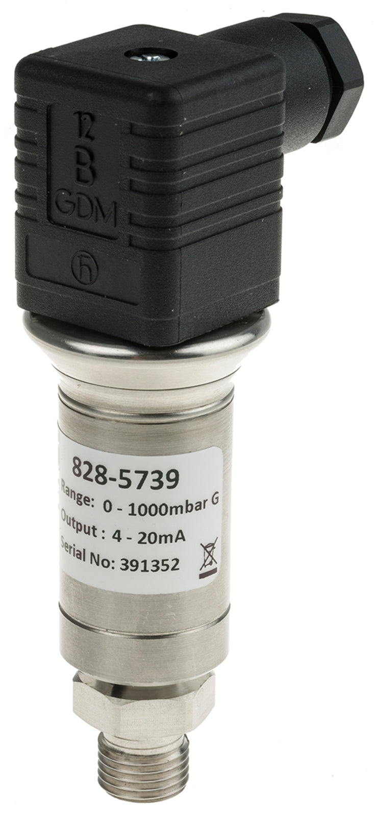 TieDex UK Pressure Sensor, 0.5/4.5 V Output 0 bar 1 bar, Gauge Reading
