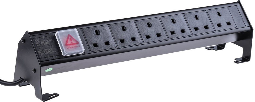 TieDex UK, 16A 6 Gang Extension Lead, 3m Cable Type G