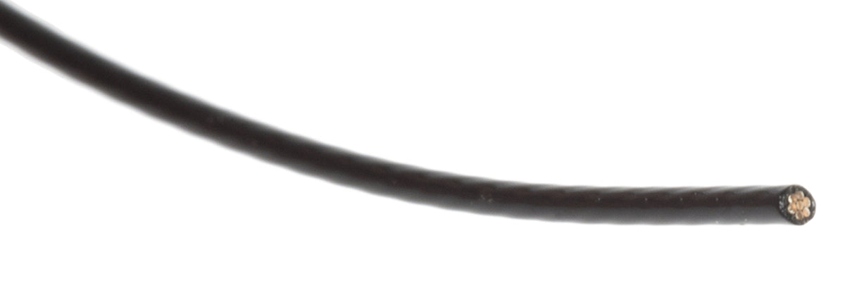 TieDex UK Black 0.22 mm² Hook Up Wire, 24 AWG, 7 x 200 μm, 200 μm core strands, 100 m, Polytetrafluoroethylene