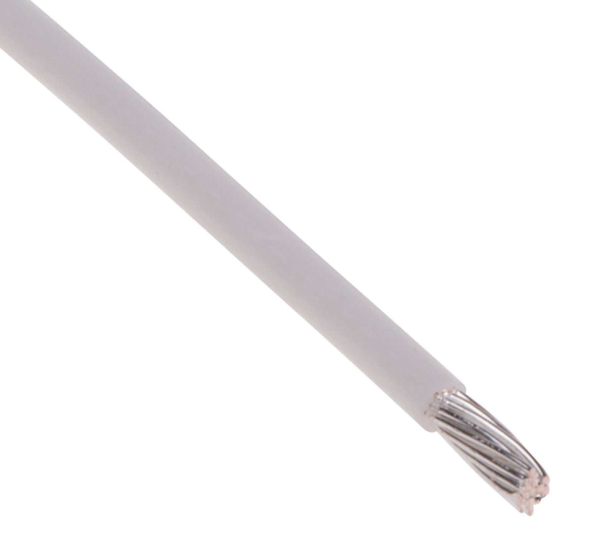 TieDex UK White 0.6 mm² Hook Up Wire, 20 AWG, 19 x 0.2 mm, 200 μm core strands, 100 m, Polytetrafluoroethylene