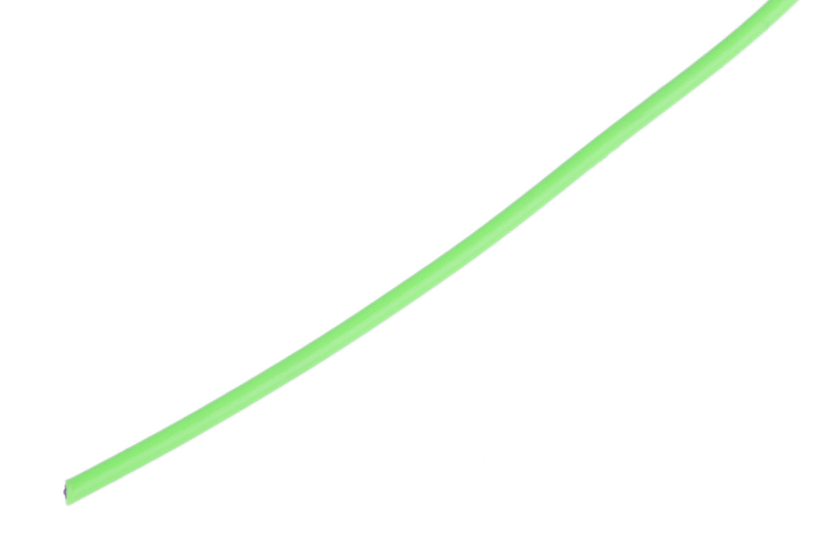 TieDex UK Green 0.6 mm² Hook Up Wire, 20 AWG, 19 x 0.2 mm, 200 μm core strands, 100 m, Polytetrafluoroethylene