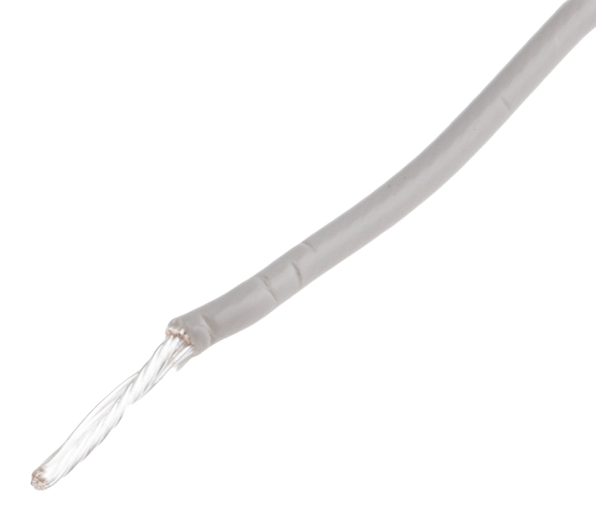 TieDex UK Grey 0.6 mm² Hook Up Wire, 20 AWG, 19 x 0.2 mm, 200 μm core strands, 100 m, Polytetrafluoroethylene