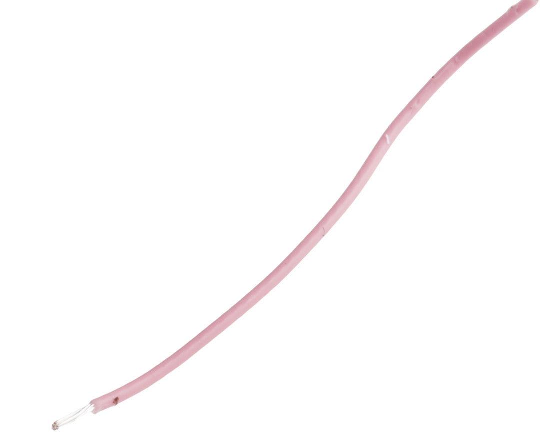 TieDex UK Pink 0.22 mm² Hook Up Wire, 24 AWG, 7 x 0.2 mm, 200 μm core strands, 100 m, Polytetrafluoroethylene