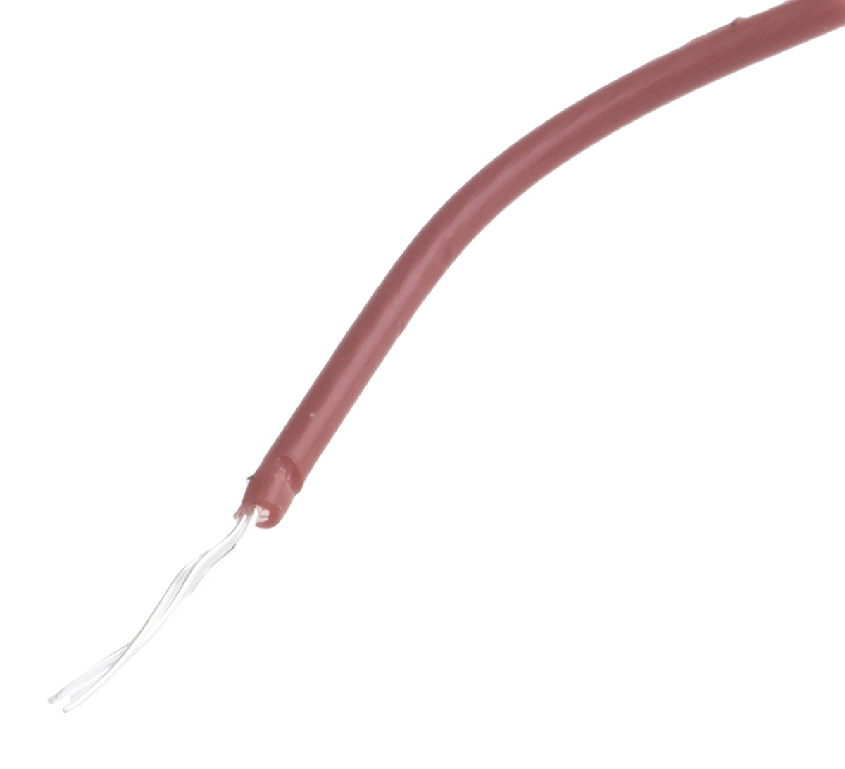 TieDex UK Brown 0.22 mm² Hook Up Wire, 24 AWG, 7 x 0.2 mm, 200 μm core strands, 100 m, Polytetrafluoroethylene