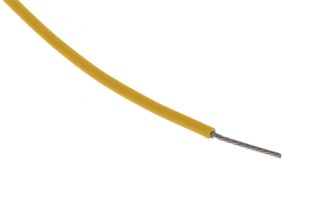 TieDex UK Orange 0.34 mm² Hook Up Wire, 22 AWG, 19/0.15 mm, 0.15 mm core strands, 100 m, Polytetrafluoroethylene