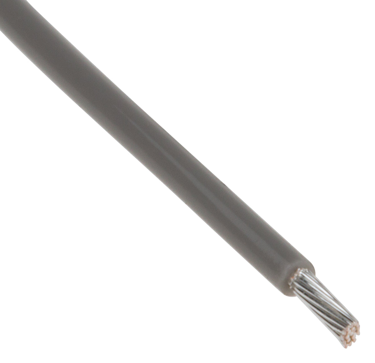 TieDex UK Grey 0.34 mm² Hook Up Wire, 22 AWG, 19 x 0.15 mm, 150 μm core strands, 100 m, Polytetrafluoroethylene