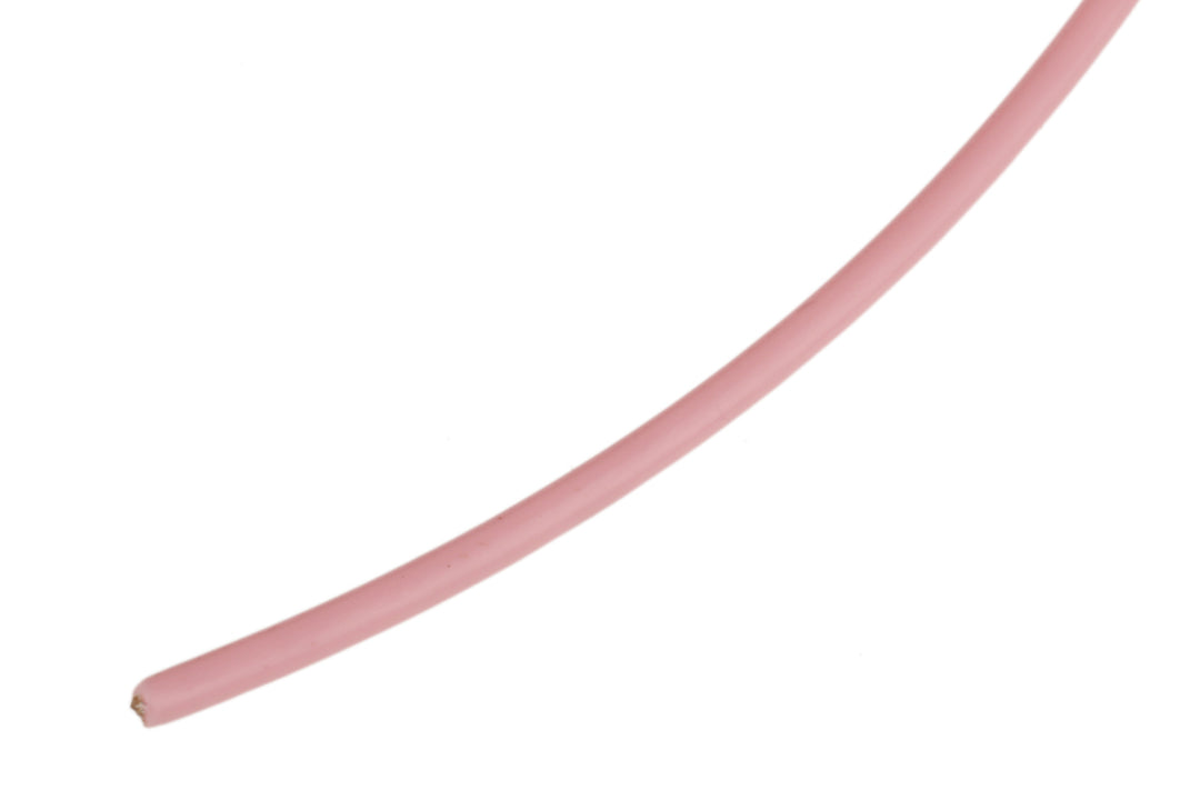 TieDex UK Pink 0.6 mm² Hook Up Wire, 20 AWG, 19 x 0.2 mm, 200 μm core strands, 100 m, Polytetrafluoroethylene
