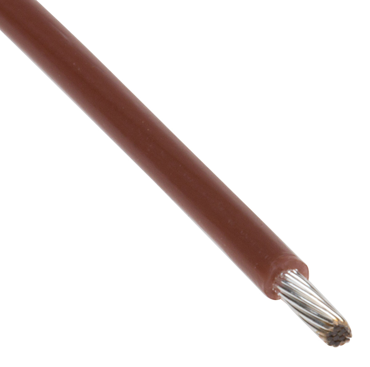 TieDex UK Brown 0.6 mm² Hook Up Wire, 20 AWG, 19 x 0.2 mm, 200 μm core strands, 100 m, Polytetrafluoroethylene