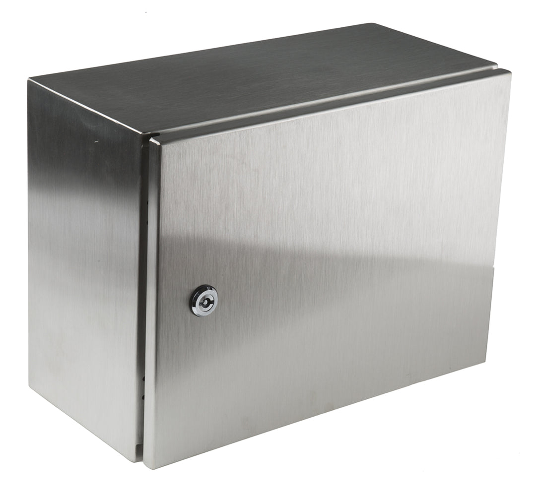 TieDex UK 304 Stainless Steel Wall Box, IP66, 300 mm x 400 mm x 200 mm