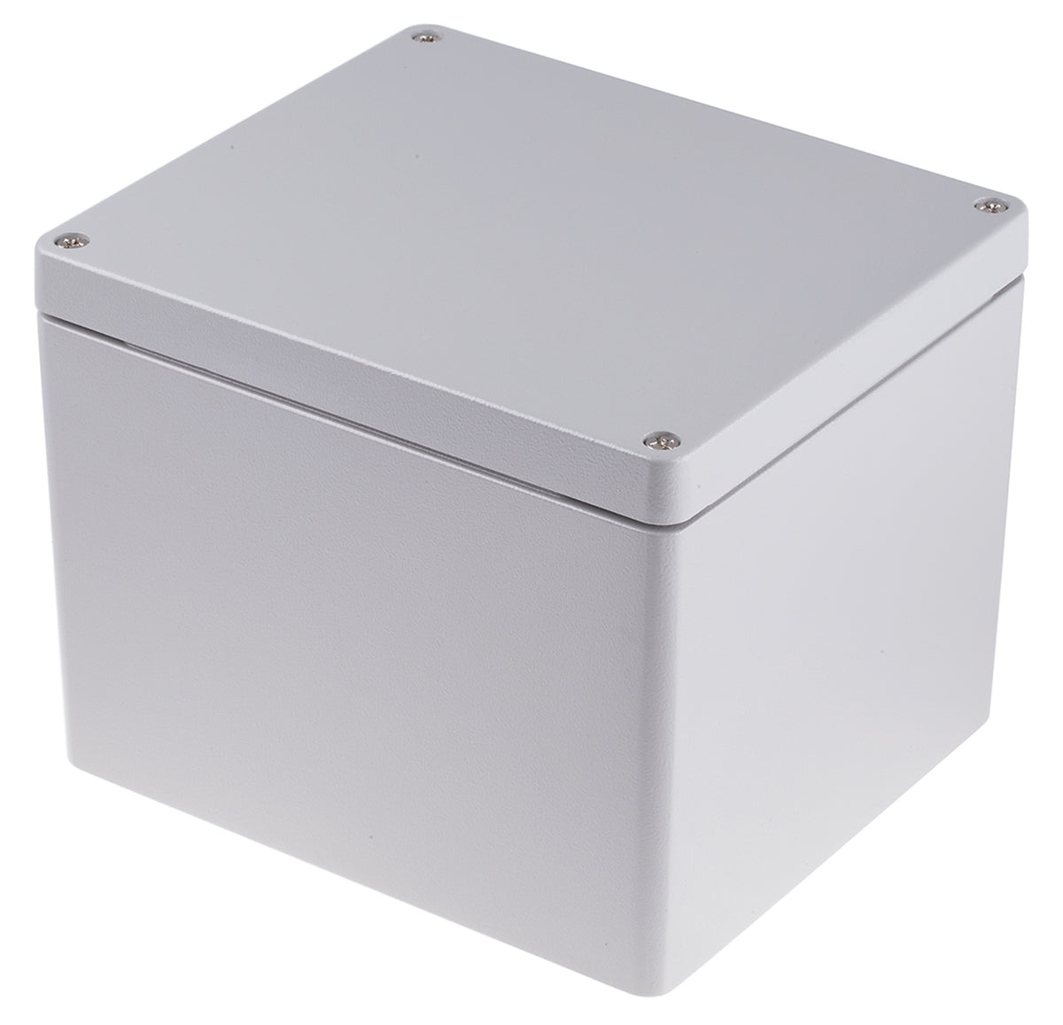 TieDex UK Grey Grey Lid Die Cast Aluminium Enclosure, IP66, 180 mm x 200 mm x 230 mm