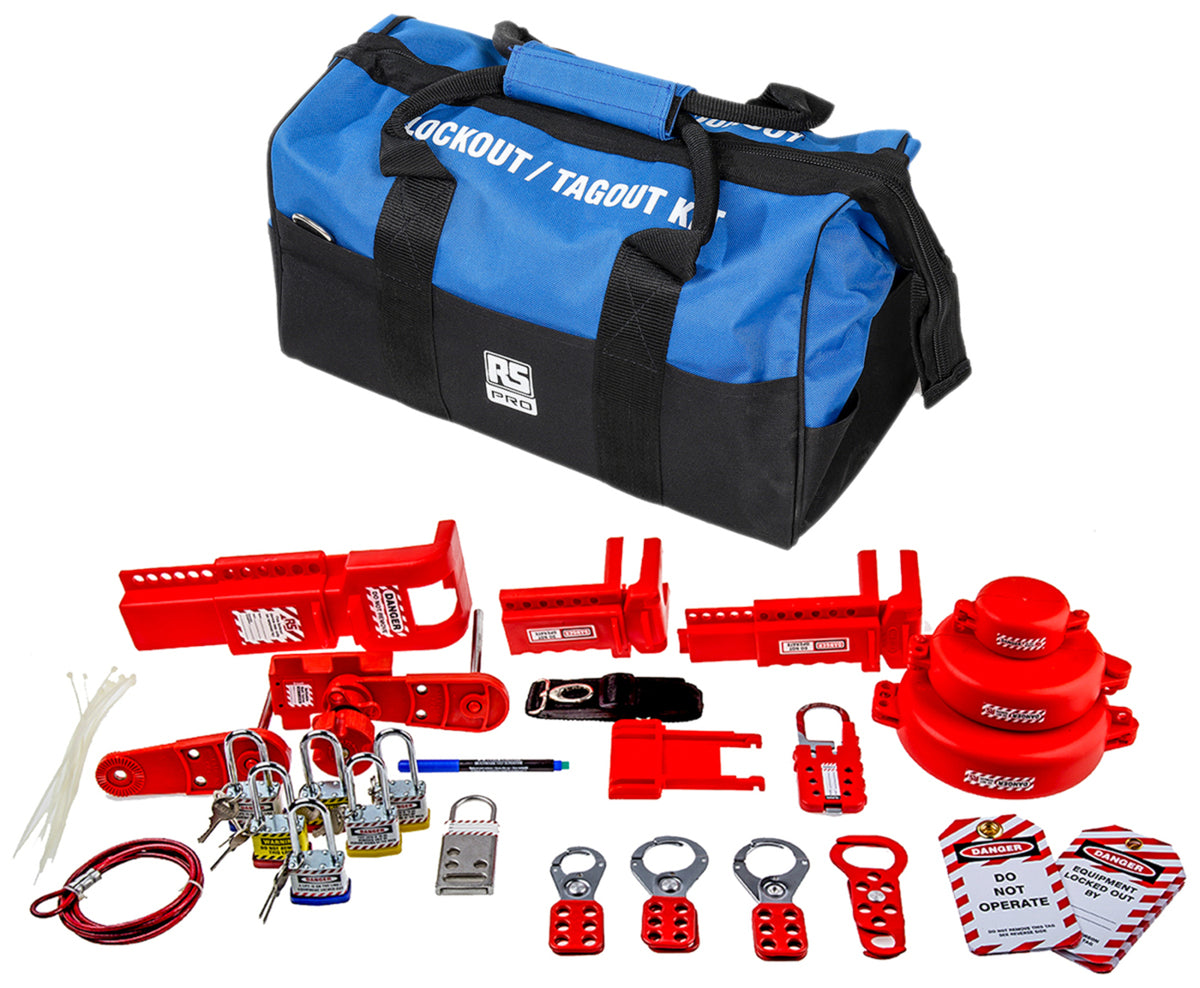 TieDex UK Red Lockout Kit Valve Lockout Kit