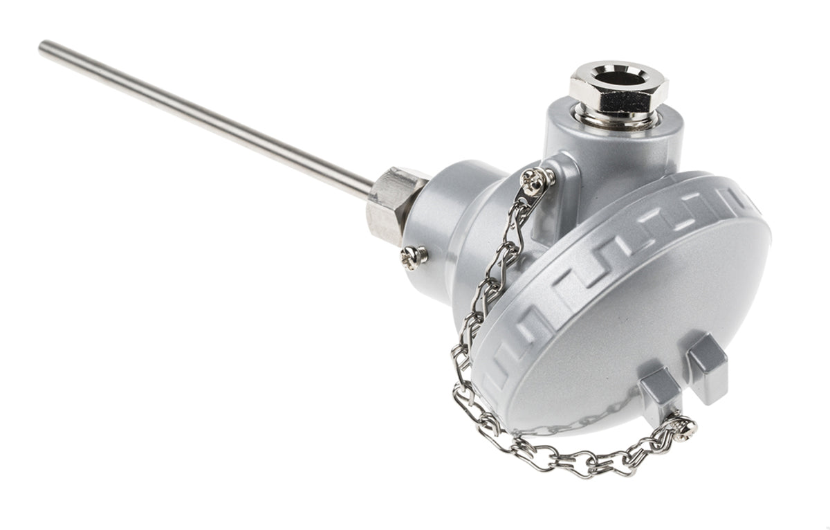 TieDex UK PT100 RTD Sensor 6 mm Dia, 150 mm Long, 3 Wire, Class B 450 °C max