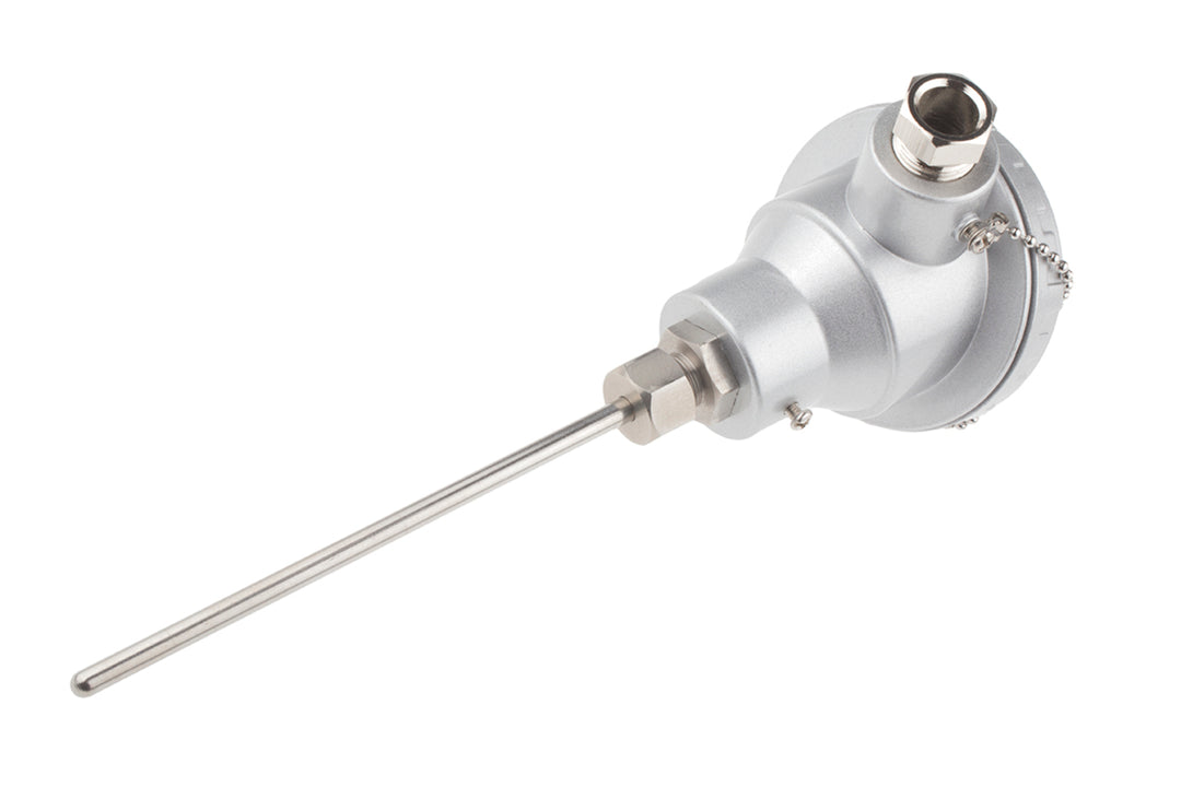 TieDex UK PT100 RTD Sensor 6 mm Dia, 150 mm Long, 3 Wire, Class B 450 °C max