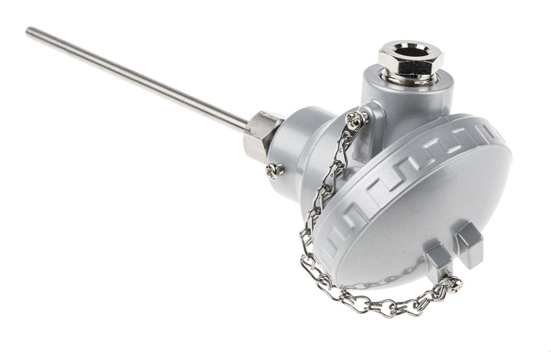 TieDex UK PT100 RTD Sensor 6 mm Dia, 150 mm Long, 3 Wire, Class B 450 °C max