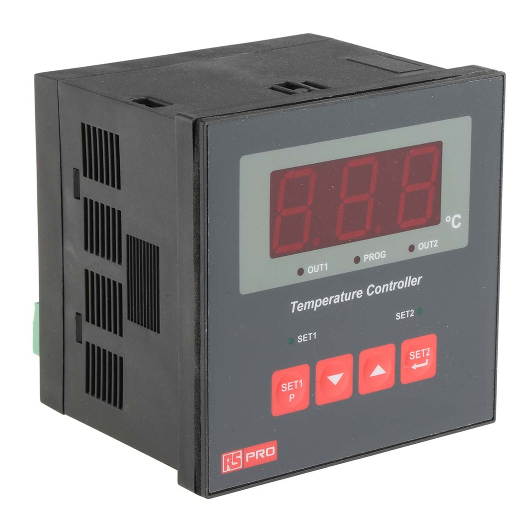 TieDex UK TieDex UK Rail On-Off Temperature Controller 1 Input, 2 Output Relay 230V ac On-Off