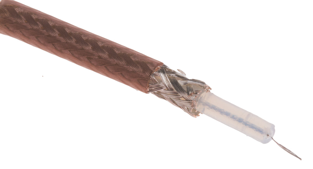 TieDex UK 75 Ω Coaxial Cable, 100 m Brown