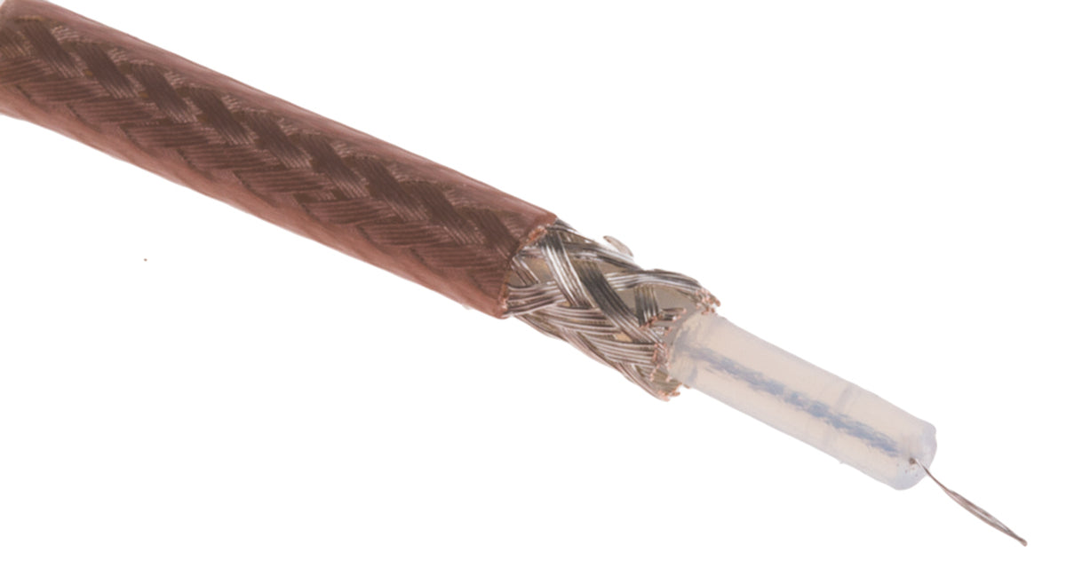 TieDex UK 75 Ω Coaxial Cable, 100 m Brown
