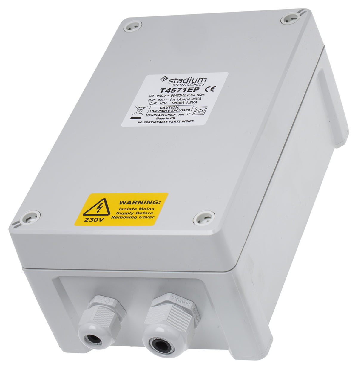 TieDex UK Switching Power Supply 4 Output 24V ac, 120 VA 230V ac