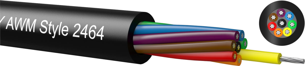 TieDex UK Twisted & Multipair Industrial Cable Black Sheath Polyvinyl Chloride